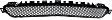 2015 Mercedes Benz C400 - Front, Center Bumper Grille, Textured Black