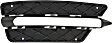 Front, Driver Side, Outer Bumper Grille, Textured Black