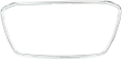 Front, Driver or Passenger Side Bumper Trim, Chrome