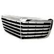 Upper Grille Assembly, Chrome Shell with Black Insert