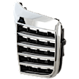 Upper Grille Assembly, Chrome Shell with Black Insert