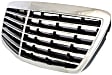Grille Chrome Shell with Painted Black Insert