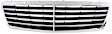 2003-2007 Mercedes Benz C230 - Upper Grille Assembly, Chrome Shell with Painted Black Insert