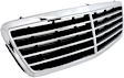 2003-2007 Mercedes Benz C230 - Upper Grille Assembly, Chrome Shell with Painted Black Insert