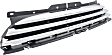 Upper Grille Assembly, Textured Black Shell and Insert