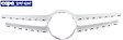 2014-2016 Mercedes Benz E350 - Upper Grille Assembly, Silver, CAPA CERTIFIED