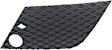 Passenger Side, Upper Grille Assembly, Textured Black, Grille Cover