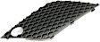 Driver Side Upper Grille Assembly, Textured Black, Grille Cover