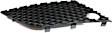 Driver Side Upper Grille Assembly, Textured Black, Grille Cover