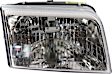 Passenger Side Halogen Headlight, With bulb(s), OE Replacement, CAPA Certified