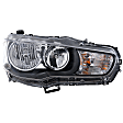 Passenger Side Headlight, with Bulb, Halogen, Clear Lens, CAPA Certified