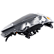 Passenger Side Headlight, with Bulb, Halogen, Clear Lens, CAPA Certified