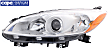 Driver Side Halogen Headlight, Without bulb(s), OE Replacement, CAPA Certified