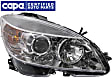2008 Mercedes Benz C300 - Passenger Side Halogen Headlight, With bulb(s), For Models Without Premium Package, Production Date From February 09, 2008, OE Replacement, CAPA Certified
