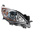 Passenger Side Headlight, with Bulb, Halogen, Hatchback/Sedan