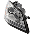 2008-2012 Mercedes Benz GL550 - Passenger Side Headlight, with Bulb, Halogen, Clear Lens