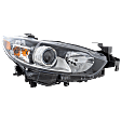 Passenger Side Halogen Headlight, With bulb(s), OE Replacement