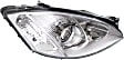 Passenger Side Headlight, with Bulb, Halogen, Clear Lens