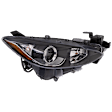 Passenger Side Headlight, with Bulb, Halogen, Clear Lens, without wiring harness, CAPA Certified