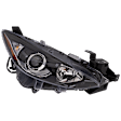Passenger Side Headlight, with Bulb, Halogen, Clear Lens, without wiring harness, CAPA Certified