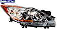 Passenger Side Halogen Headlight, Without bulb(s), OE Replacement, CAPA Certified