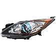 2012 Mazda 3 - Driver Side Halogen Headlight, Without bulb(s), 6-Speed Transmission, OE Replacement, CAPA Certified