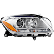 Passenger Side Halogen Headlight, With bulb(s), OE Replacement, CAPA Certified