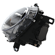 Passenger Side Headlight, with Amber Turn Indicator, For Model Code R55, R56, R57,R58 and R59, withBulb, Halogen, without Auto Leveling, CAPA Certified