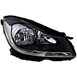 Passenger Side Headlight, with Bulb, Halogen, Coupe, Clear Lens, Black Interior, CAPA Certified