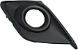 Front, Passenger Side Fog Light Trim, Textured Black, For Models Without Chrome Trim Ring