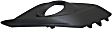 Front, Passenger Side Fog Light Trim, Textured Black, For Models Without Chrome Trim Ring