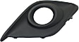 Front, Driver Side Fog Light Trim, Textured Black, For Models Without Chrome Trim Ring