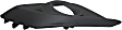 Front, Driver Side Fog Light Trim, Textured Black, For Models Without Chrome Trim Ring