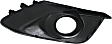 Front, Driver Side Fog Light Trim, Textured Black, For Models Without Chrome Trim Ring