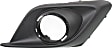 Front, Passenger Side Fog Light Trim, Black, For Models with Chrome Trim Ring