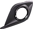 Front, Passenger Side Fog Light Trim, Black, For Models with Chrome Trim Ring