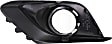 Front, Passenger Side Fog Light Trim, Black, For Models with Chrome Trim Ring