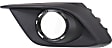 Front, Driver Side Fog Light Trim, Black, For Models with Chrome Trim Ring