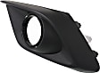 Front, Driver Side Fog Light Trim, Black, For Models with Chrome Trim Ring