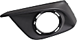 Front, Driver Side Fog Light Trim, Black, For Models with Chrome Trim Ring
