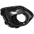 Front, Driver Side Fog Light Trim, Black and Chrome