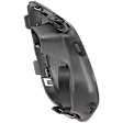 Front, Driver Side Fog Light Trim, Black and Chrome