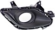 Driver Side Fog Light Trim, Textured Black