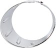 Front, Driver Side Fog Light Trim, Chrome, Convertible, Base/Clubman/Coupe/Roadster Models
