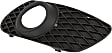 Driver Side Fog Light Trim, Textured Black