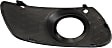 Driver Side Fog Light Trim, Textured Black