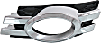 Front, Driver Side Fog Light Trim, Black and Chrome, For Models With Curve Lighting System