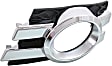 Front, Driver Side Fog Light Trim, Black and Chrome, For Models With Curve Lighting System