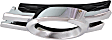 Front, Driver Side Fog Light Trim, Black and Chrome, For Models With Curve Lighting System