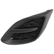 Front, Driver Side Fog Light Cover, Textured Black